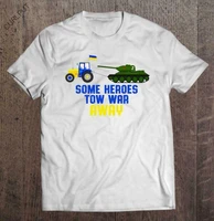 some her0es tow away funny ukraine farmer towing tank vintage men gift tee mens 100 cotton casual t shirts loose top s 3xl