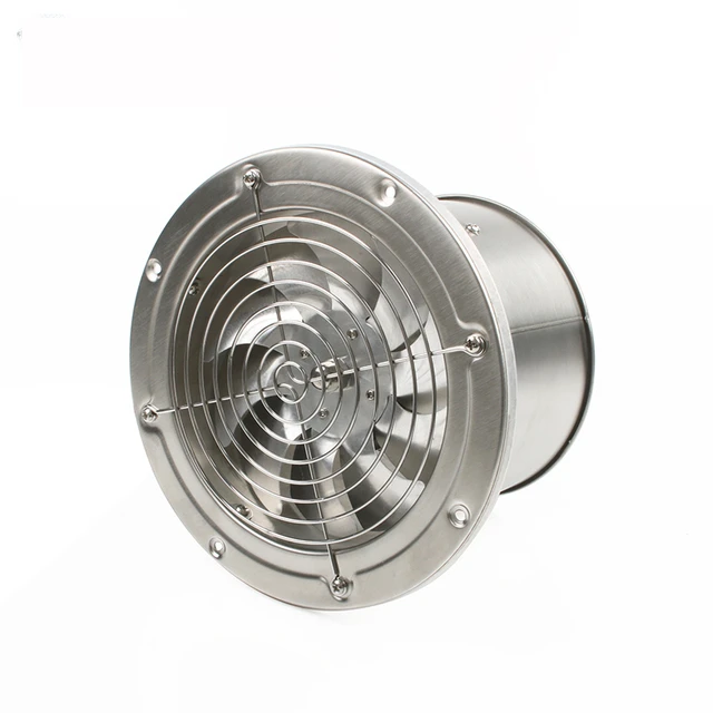 

6Inch Pipe Stainless Steel Exhaust Fan Window Duct Air Ventilation Blower 6'' Toilet Kitchen Ventilator Booster Extractor 150mm