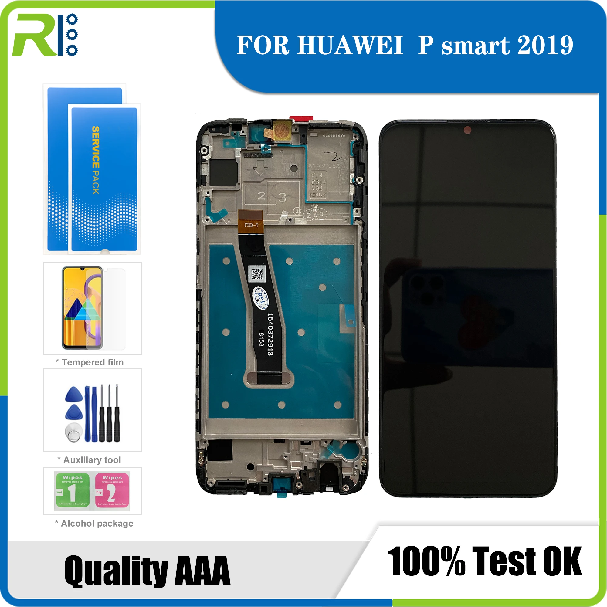 

For Huawei P Smart 2019 LCD Display with Touch Screen Digitizer Assembly With Frame For P smart 2019 Repair Part