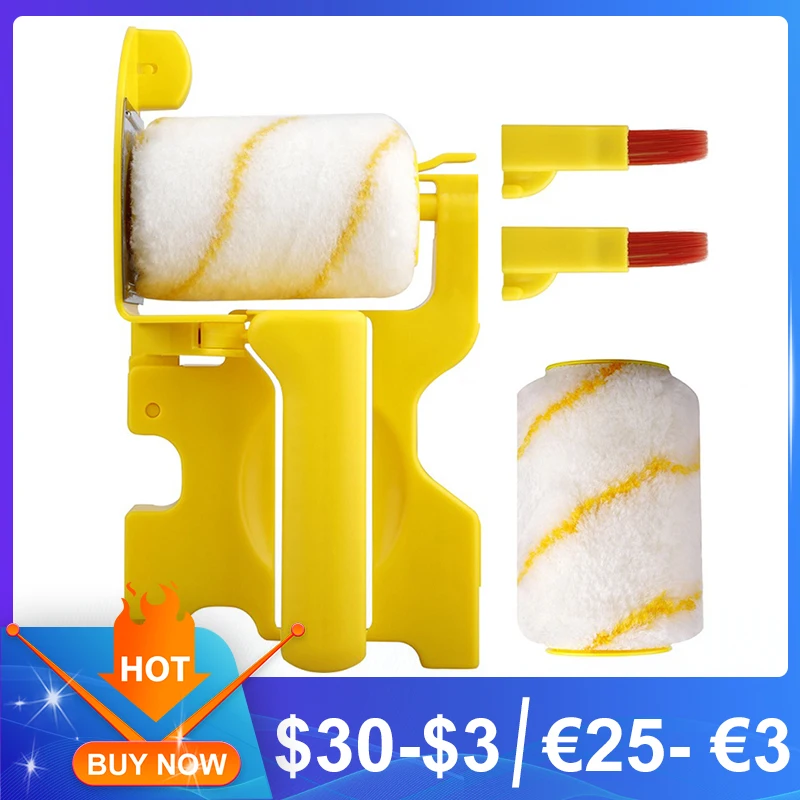 

Paint Edger Roller Brush Set Multifunctional Clean-Cut Painting Roller Brush Set Decorations Home Wall Ceilings