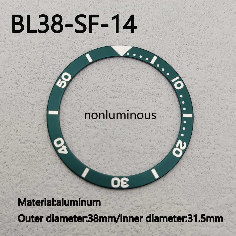 38mm *31.5mmWatch Bezel Insert Fits SKX007 SKX009 SRPD Watch Case Blue Style Two-tone Bezel Insert Men Watch