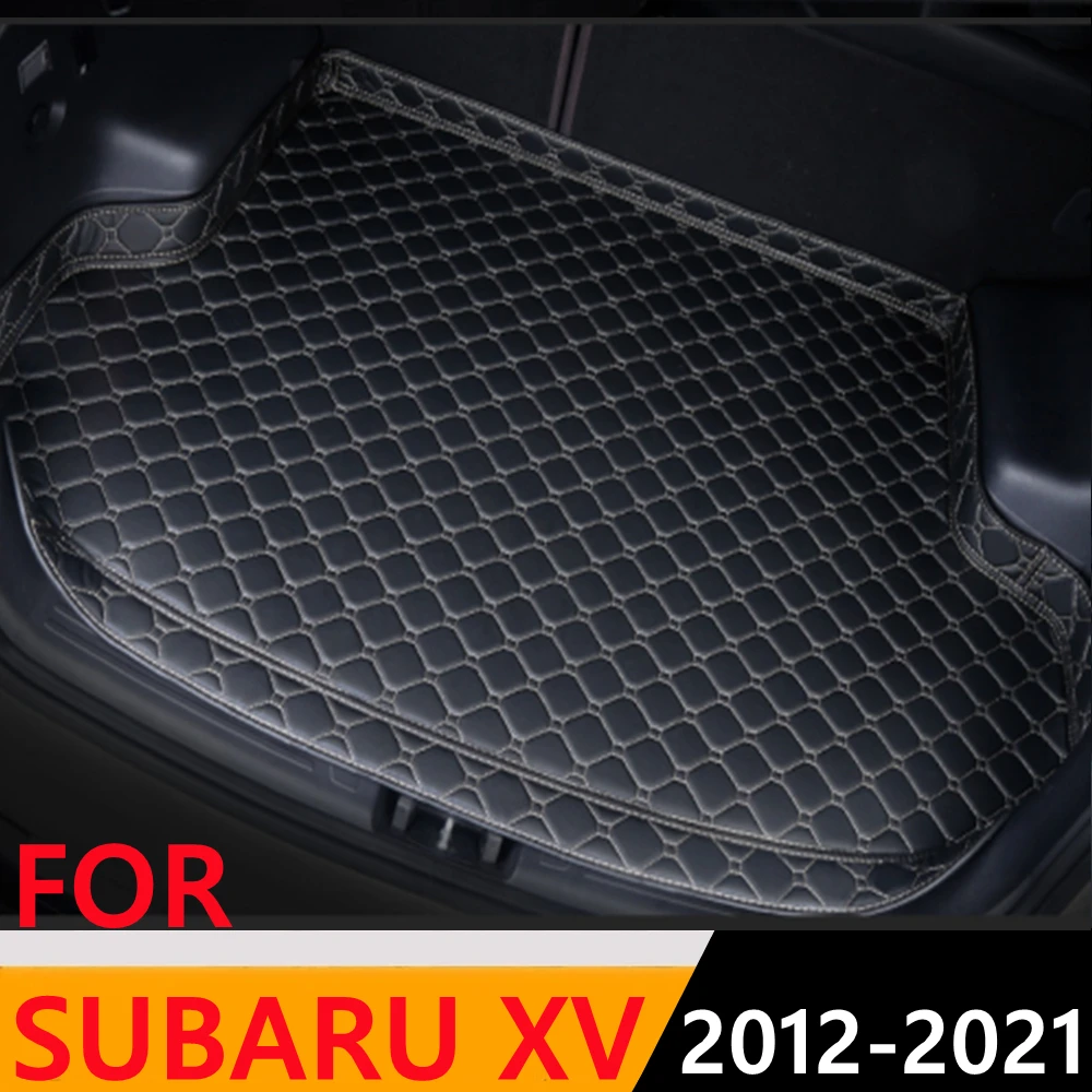 

Sinjayer Car Trunk Mat Waterproof AUTO Tail Boot Carpets High Side Cargo Cover Pad Liner Fit For SUBARU XV 2012 2013 2014-2021