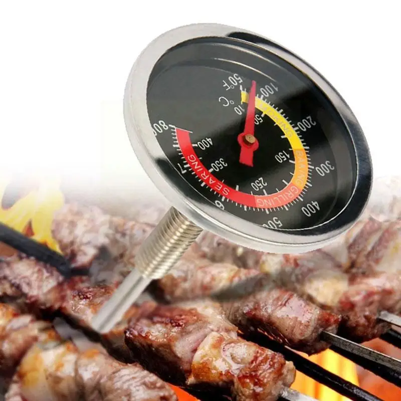 

Steel 400 Degrees Celsius Thermometer Bbq Smoke Grill Camp Gauge Temperature Outdoor Tool 50~800f Oven S0z2