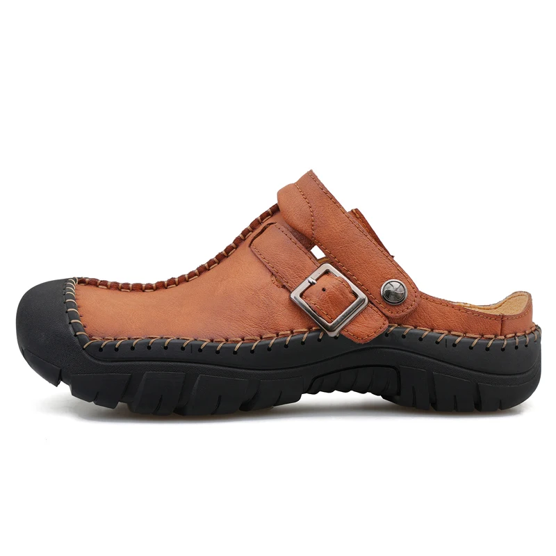 HIKEUP Men's Walking Shoes Outdoor Sandals Lightweight Comfortable Men's Casual Shoes Fashion Slippers Plus Size High Quality