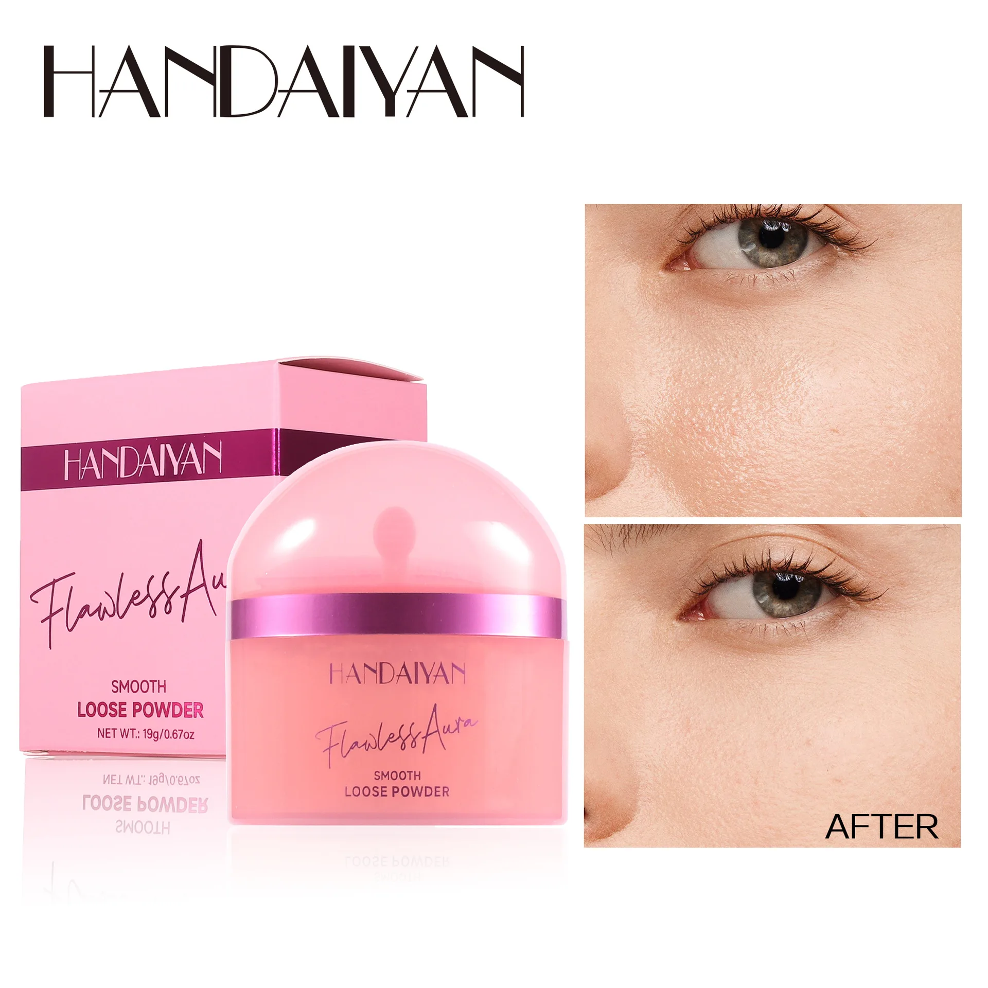 HANDAIYAN 6 цветов матовая пудра стойкий контроль жирности невидимая блестящая