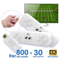 retro game stick with 2 4g wireless controller 4k classic motion sensing game console video game built in 800 nes game wholesale