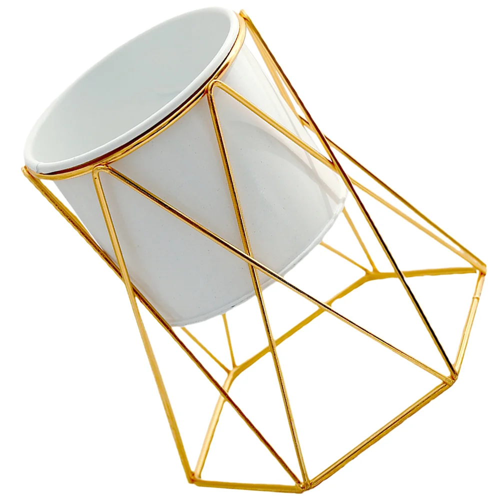 

Metal Flower Vases Flowers Small Home Decorate Planter Iron Modern Arrangement Office