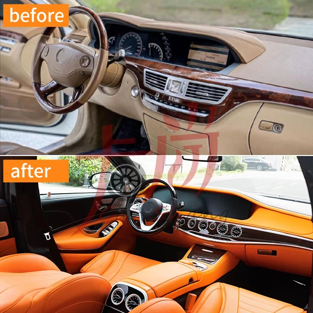 Применимо к maybenzz S-Class w221 Upgrade w222 интерьер от старой до новой приборной панели