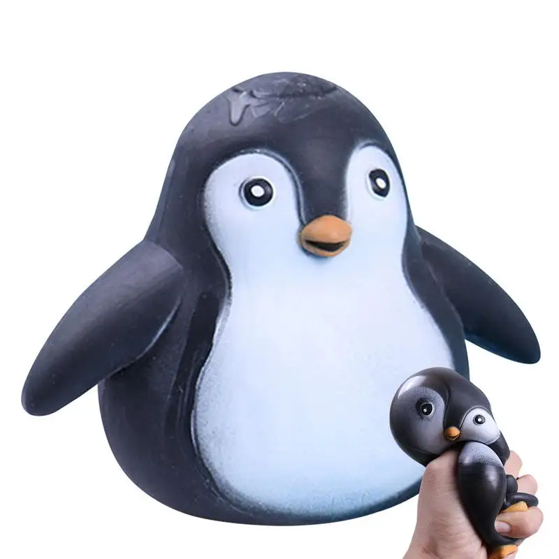 

Penguins Stress Toy Sensory Cute Squeeze Cartoon Doll Toy Dough Ball High Elastic Penguin Toy For Xmas Gift Party Favors Prizes