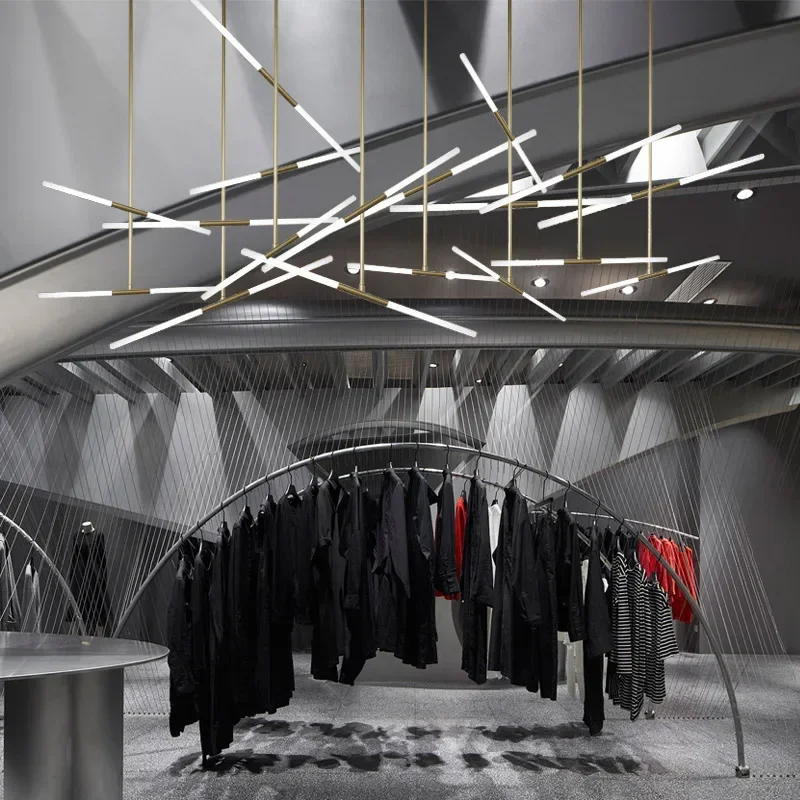 Подвесные светильники в скандинавском стиле с длинным стержнем акриловые