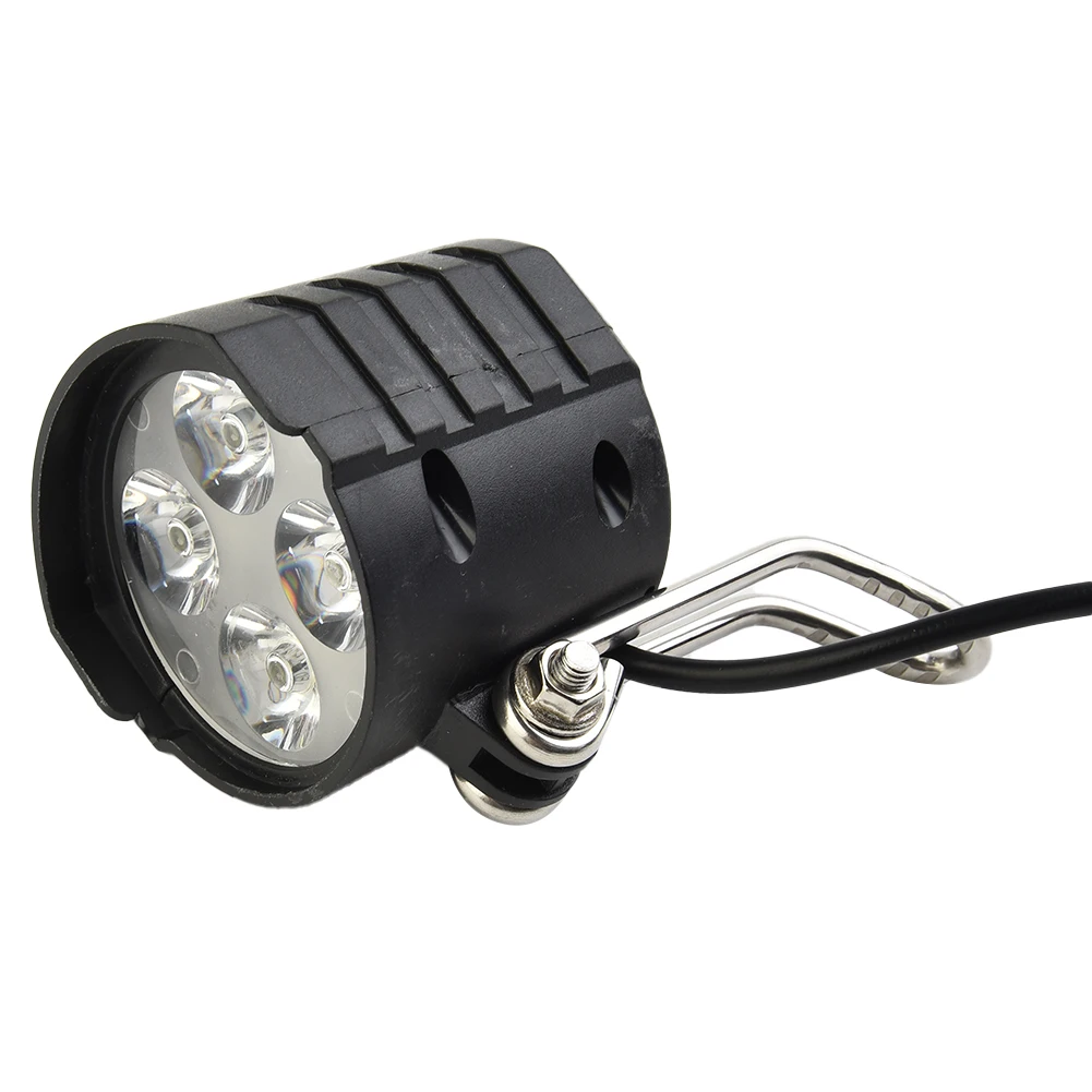 

Electric Mountain Bicycle 36/48V Headlight EBike Front Light Spotlight W/ Horn Light 2 In 1 Horn And Light Switch Flashlight