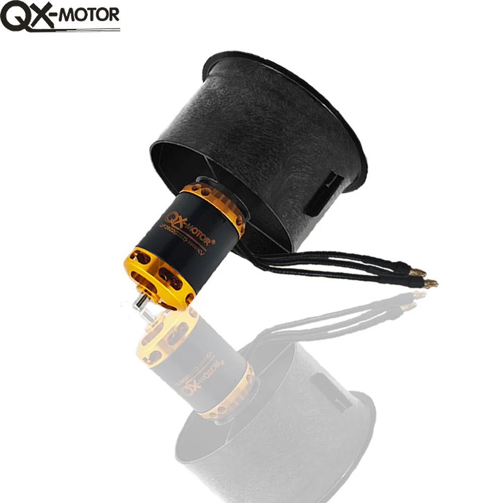 QX-Motor 64 мм 12-лопастной вентилятор с 3-секундным ~ 6-секундным бесщеточным