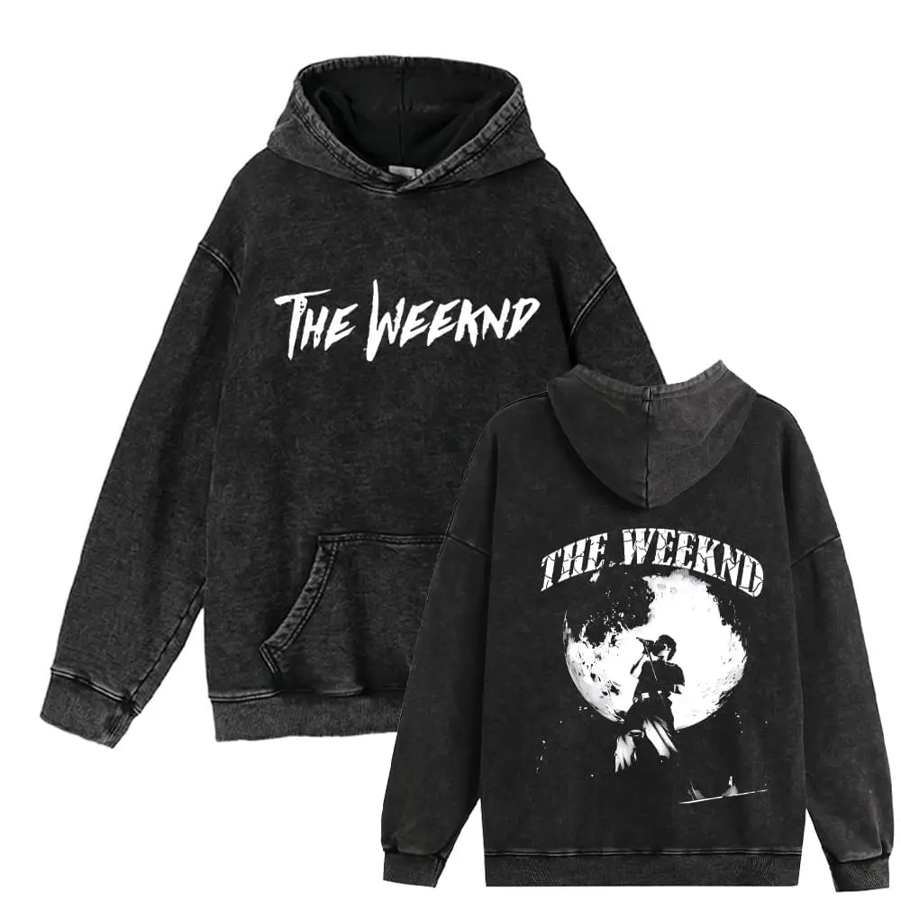 

Vintage Washed Men's Hoodies Punk Rapper Print Hooded Pullover 100% Cotton Streetwear Loose Sweatshirt Unisex Casual Y2K Clothes