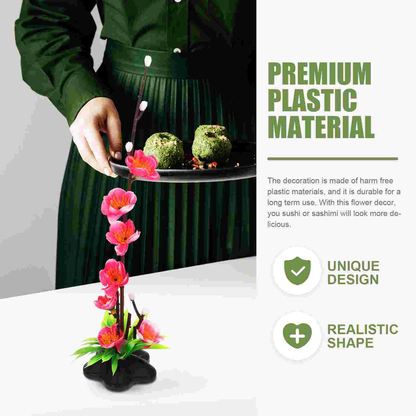 2 шт. украшения для сашими искусственные декорации подноса украшение цветов