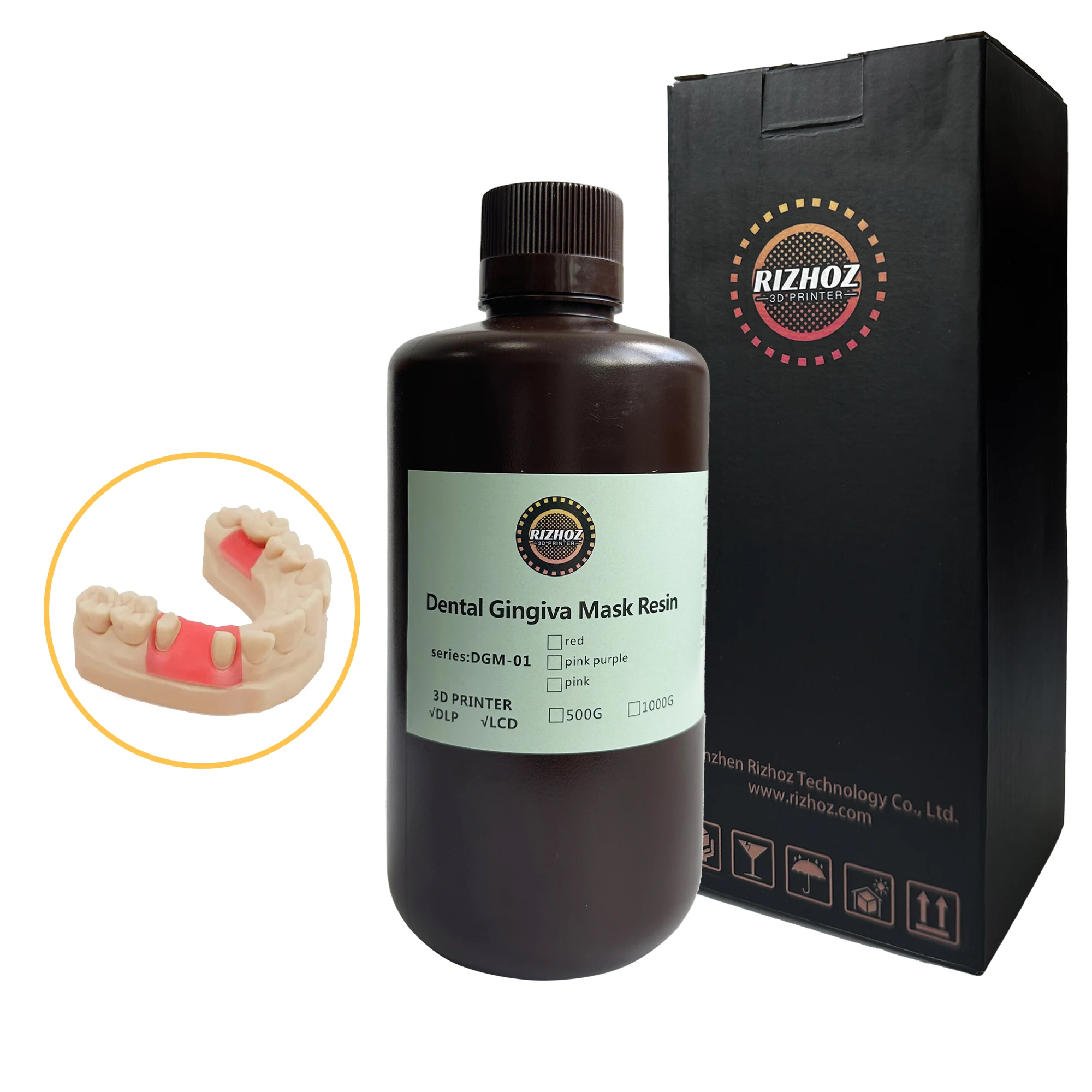 Стоматологическая маска Gingiva смола для 3D принтера печати гибких искусственных