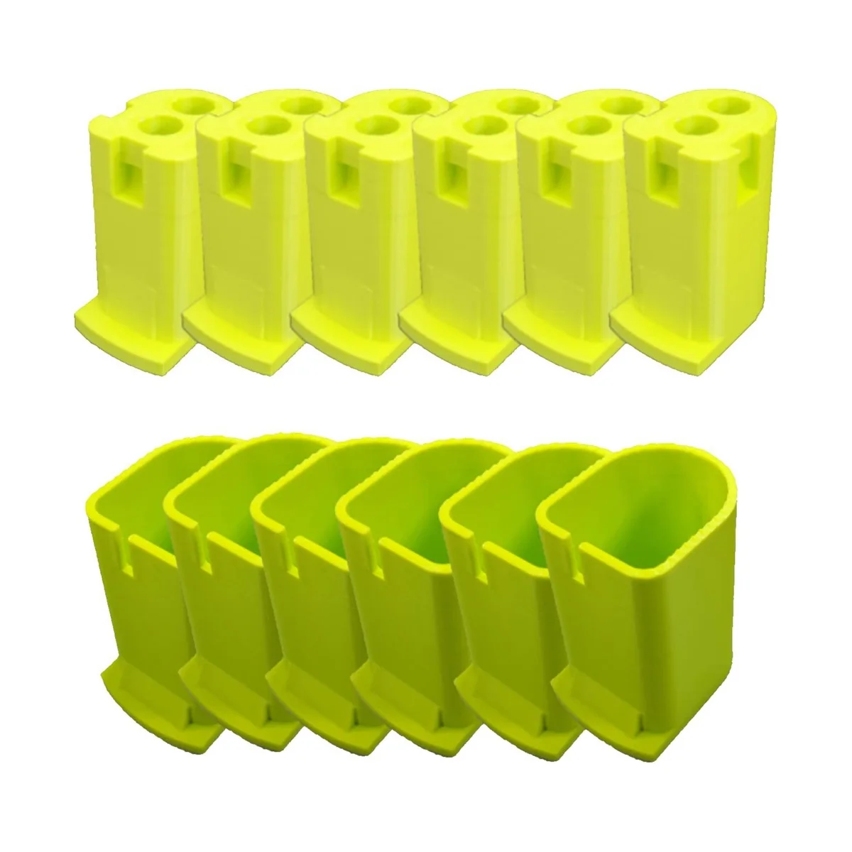 

For Ryobi 18V Cordless Tool & Battery Mounts Hangers Holders Brackets - 12 Pack - 6 Tool + 6 Battery Mounts