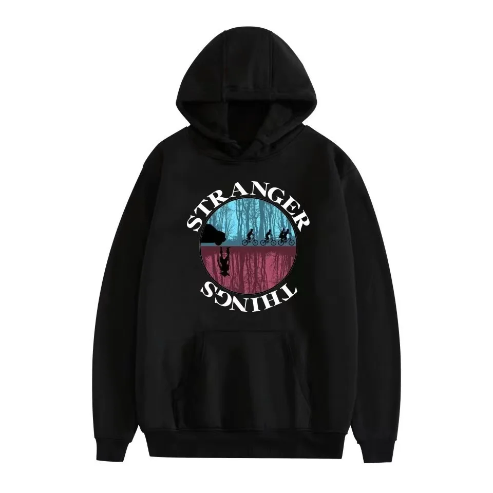 

Stranger Things Hoodie Pullover Autumn Winter Vintage Graphic Printed Mens Womens Hooded Sweatshirts Oversized Streetwear Jacket
