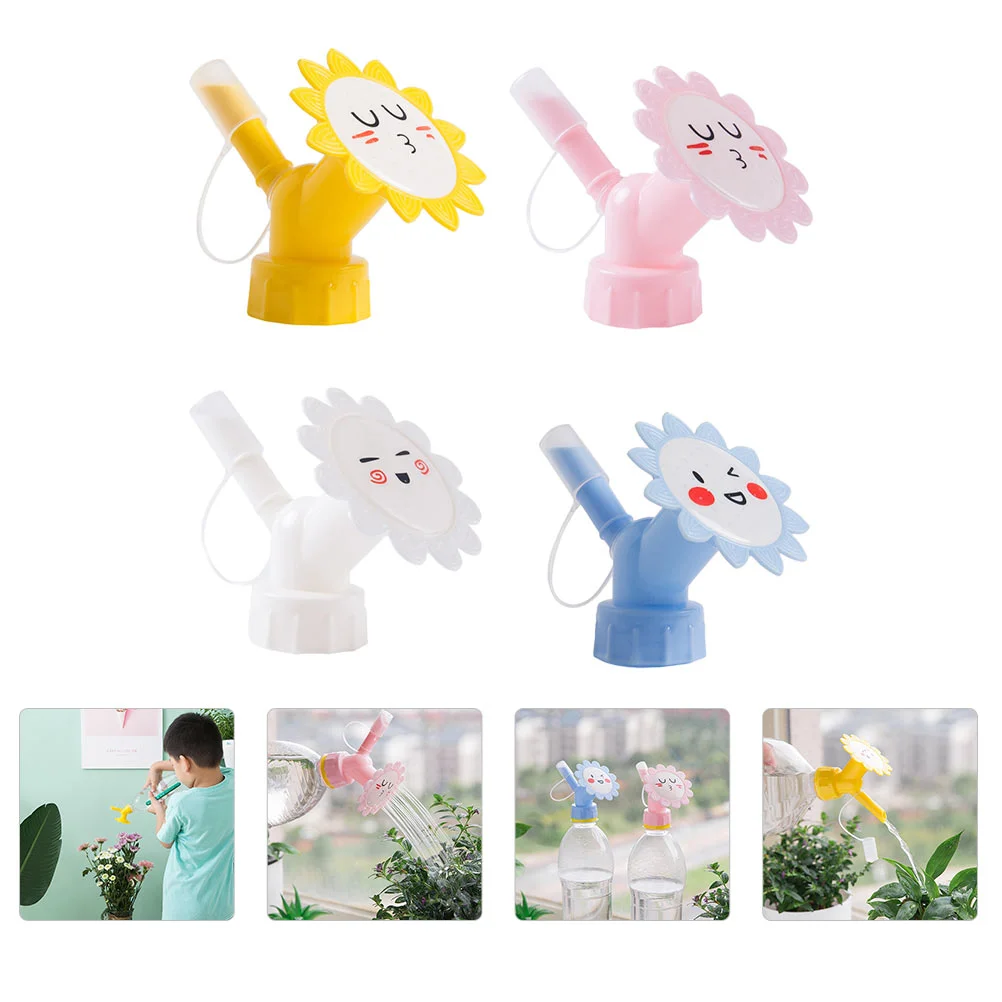 

4 Pcs Plastic Bottle Sprinkler Jug Water Drink Sprinklers Pp Spout Watering Can Nozzle Hose Spray