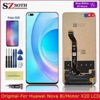 original for huawei nova 8ihonor x20 lcd touch screen digitizer assembly replacement for honorx20nova8i lcd display screen