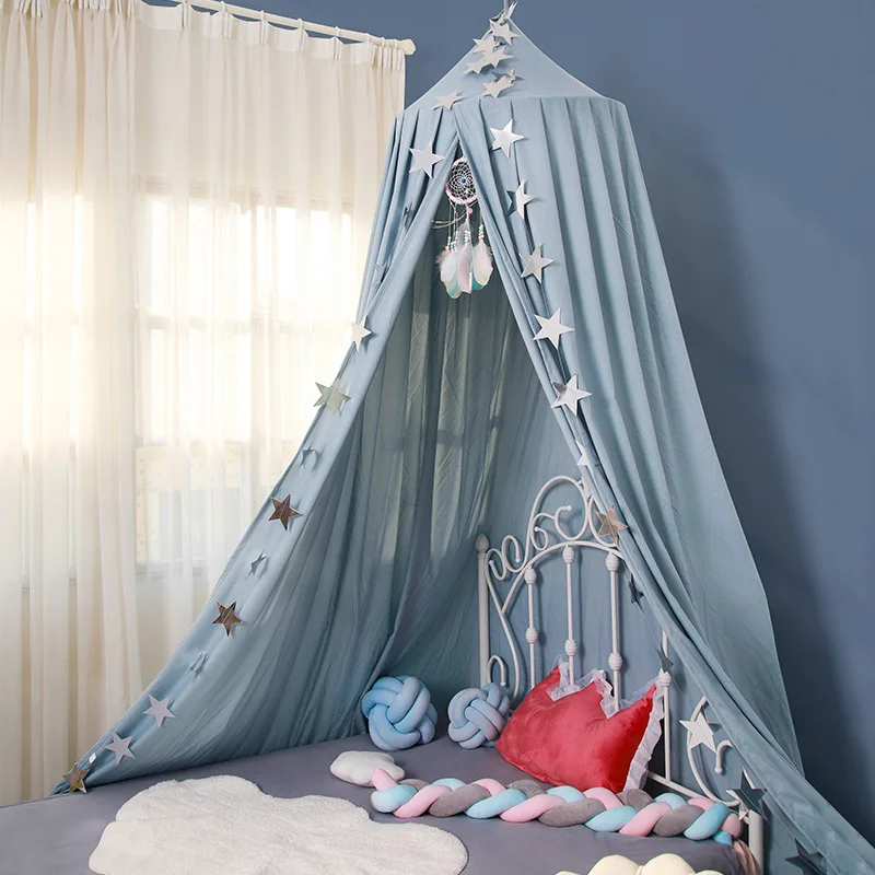 

European princess bed shading curtain toy reading corner dome mosquareproad belt stars decorative Amazon factory direct supply