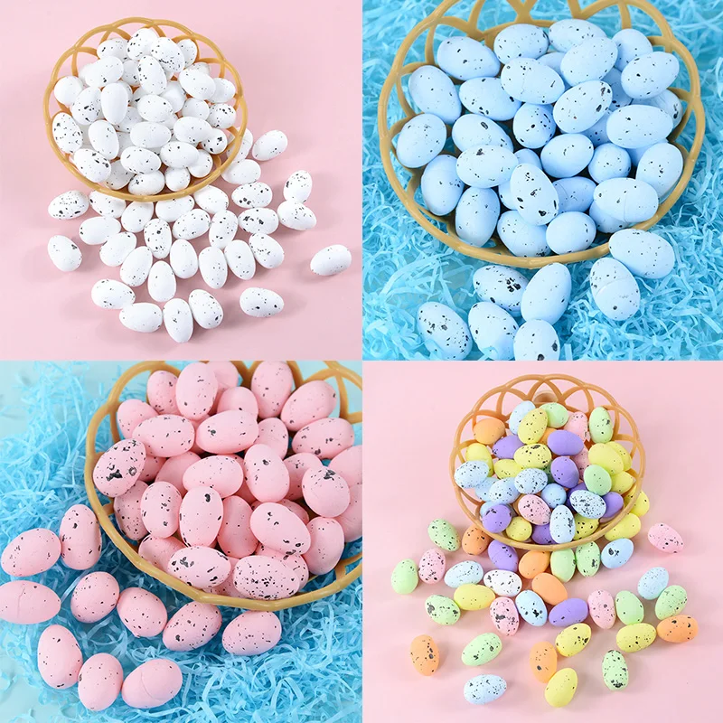 

20/50pcs Multicolor Mini Easter Foam Eggs Pigeon Bird Eggs Easter Decoration Party Supplies DIY Craft Kids Toy Gift Home Decor