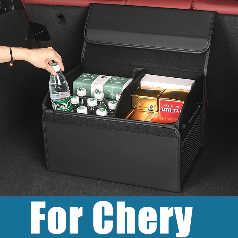 Для Chery Tiggo 7 8 Pro Plus Tiggo 2 3X 4 5X Tiggo7 Tiggo8 Max 2016-2021 2022 2023 коробка для хранения в багажнике автомобиля инструменты для поддержания порядка