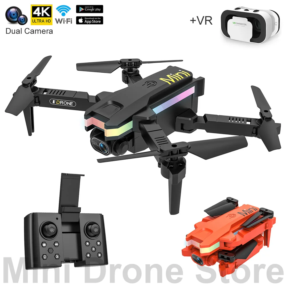 Складной Квадрокоптер XT8 Easy Fly RC игрушечный вертолет Gifts Mini FPV Drone 4K HD VR для