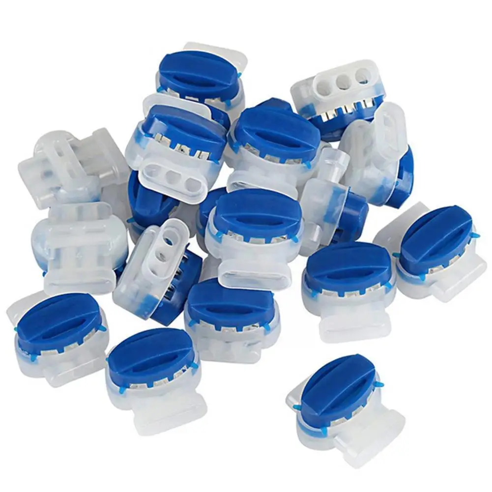 

10pcs Automower Cable Connectors Waterproof Outdoor 314 Holes Garden Connectors Terminal Lawn 3 Block Robot 20 Mower Connec P9b7