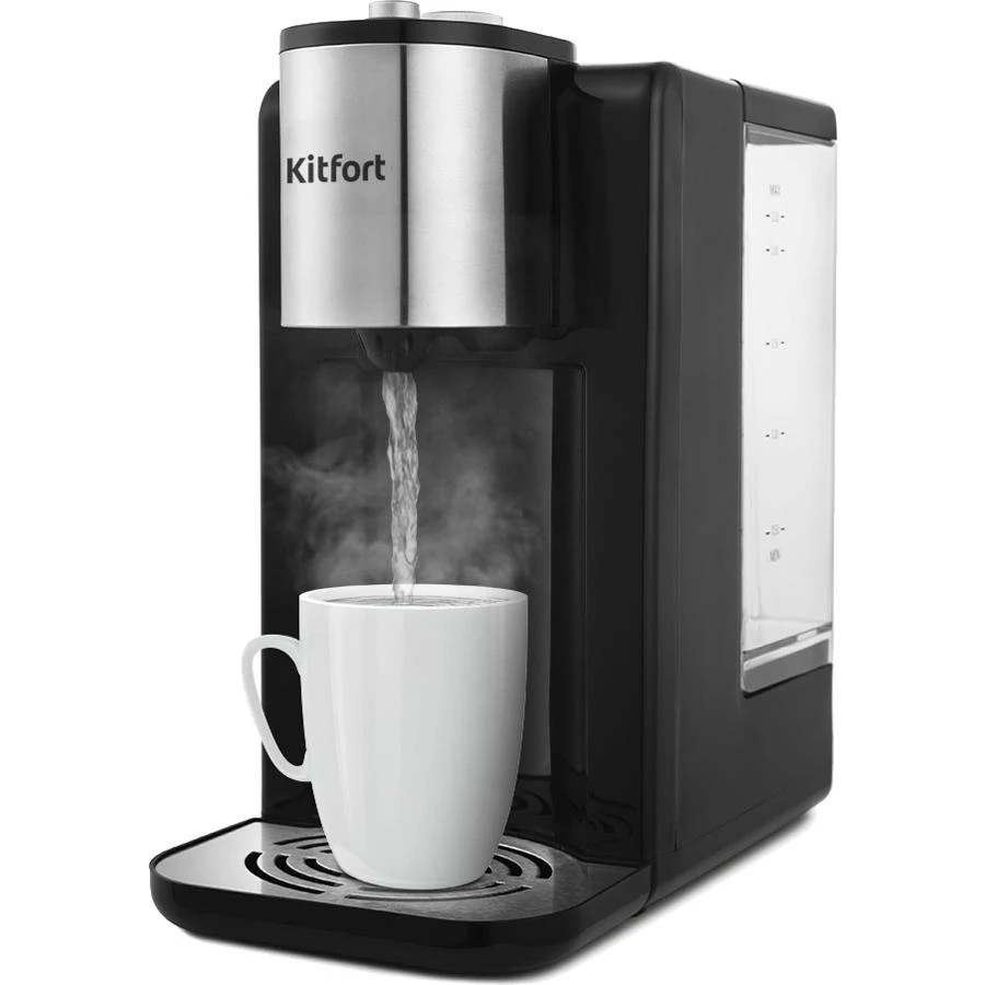 Термопот KITFORT КТ-2502 (2600 W 2 л черный/серебристый)