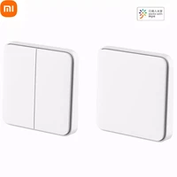 xiaomi mijia wireless smart wall switch singledouble open dual control switch for smart light remote control mi home app
