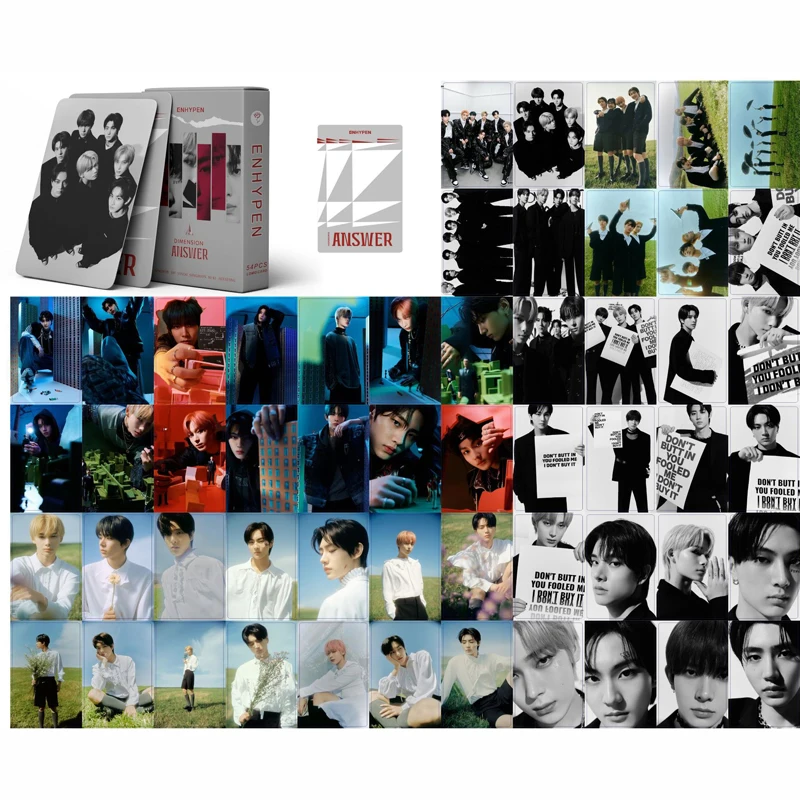 

54 шт./коркор. Kpop ENHYPEN размеры ответ ломо-карты фотоальбом Фотокарточка для коллекции фанатов Idol подарок EN открытка