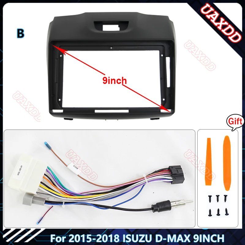 Для 2015-2018 ISUZU D-MAX mu-X 9 дюймов автомобильное радио Android стерео аудио экран Мультимедиа Видео Воспроизведение жгуты рамка
