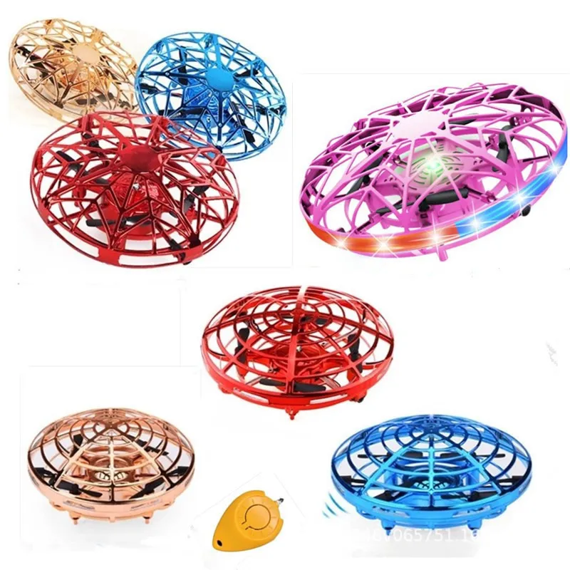 

Mini Helicopter UFO RC Drone Infraed Hand Sensing Aircraft Electronic Model Quadcopter Flayaball Small Drohne Toys for Children