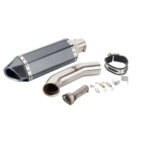 motorcycle exhaust with mid link pipe muffler without db killer for ktm duke 250duke 390rc 390duke 125rc 125 2017 2018 2019