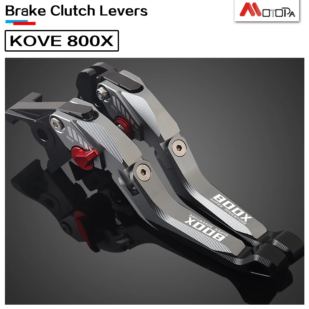 

Для мотоцикла KOVE 800X 800x pro 2023-2025 MOTOPA KOVE 800X Регулируемая ручка с ЧПУ 5D алюминиевого тормозного рычага сцепления