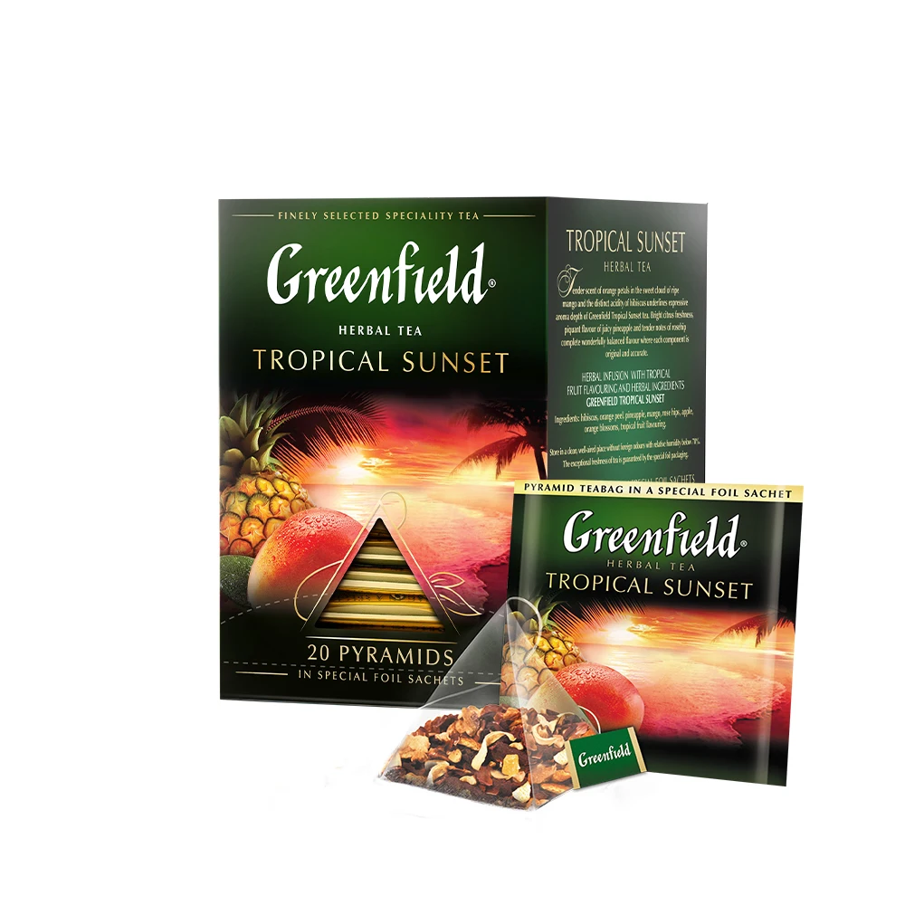 Чай Greenfield Tropical Sunset фруктовый в пакетиках 20 шт |