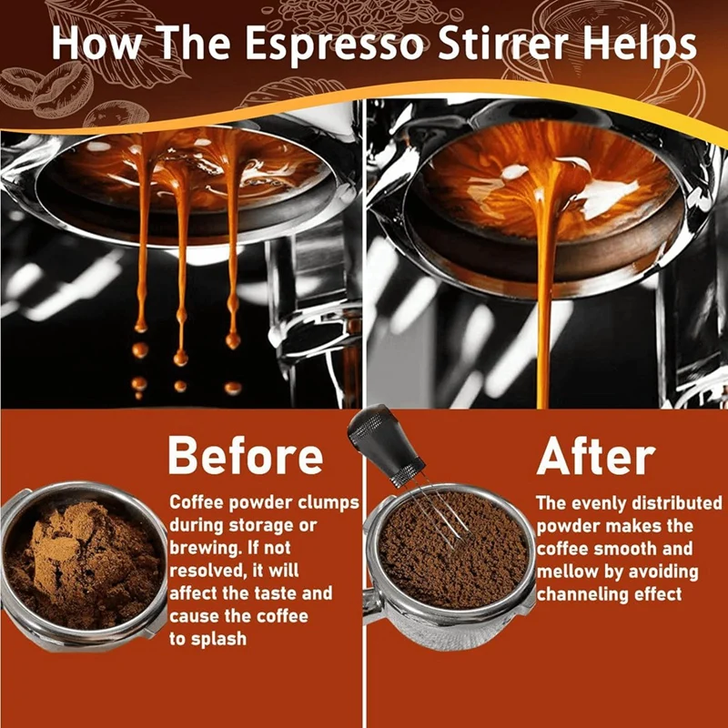 58 мм WDT инструменты шайба экран дозирующая воронка для эспрессо иглы из