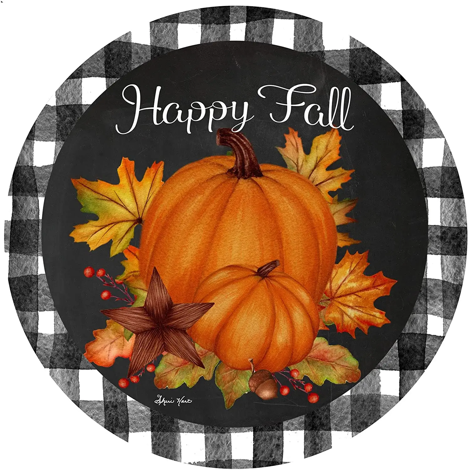 

Круглый металлический жестяной знак, дневные тыквы, подходит для дома, сада, кухни, бара, кафе, ресторана, гаража, Настенный декор, ретро, винт...