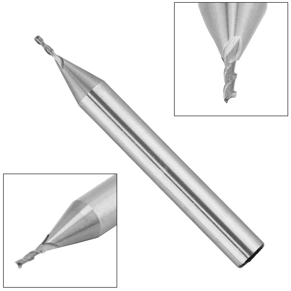 

Концевая фреза из быстрорежущей стали с 2 канавками, сверх твердый прямой хвостовик для ЧПУ, обработка пресс-форм, Фрезерный инструмент, насадка для фрезерного станка