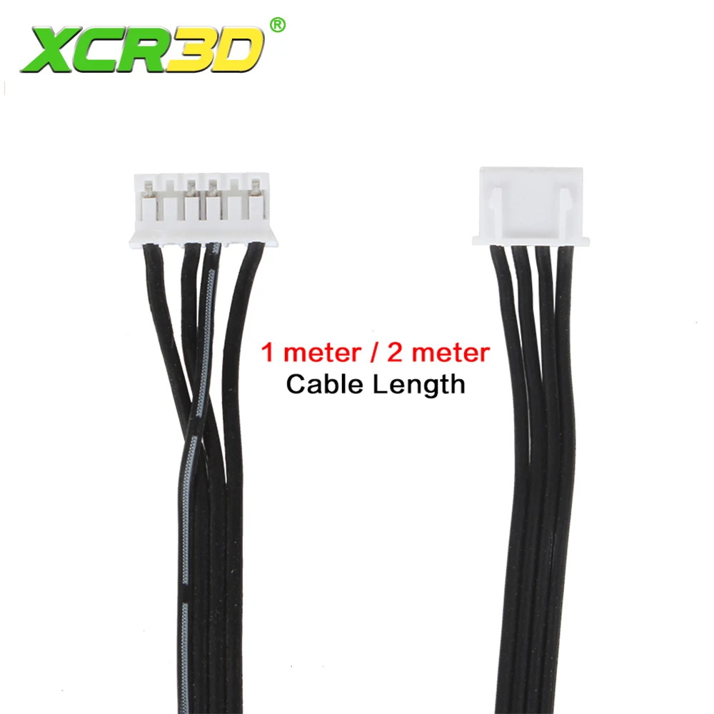 Фото Детали 3D-принтера, кабель шагового двигателя nema17, XH2,54, 4-контактный на 6-контактный удлинитель в сборе, 42 разъема провода двигателя, линия 1M2M №1