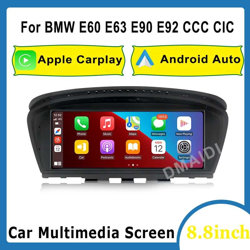 

Car Multimedia 8.8inch Wireless Apple CarPlay Android Auto for BMW E60 E63 E90 E92 CCC CIC Head Unit