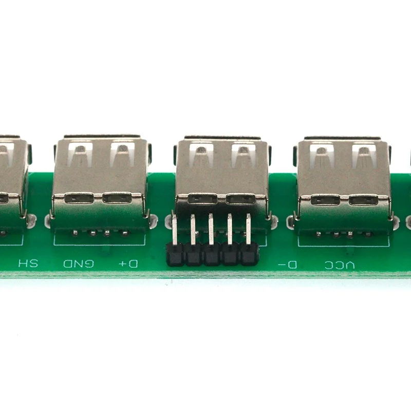 Плата-адаптер USB 2.0 (женский) с 10 разъемами, тестовая плата, конвертер PCB, плата-переходник, вертикальная плата-адаптер 180 градусов (art.: 3920dbbe104a1) - 3920dbbe104a1