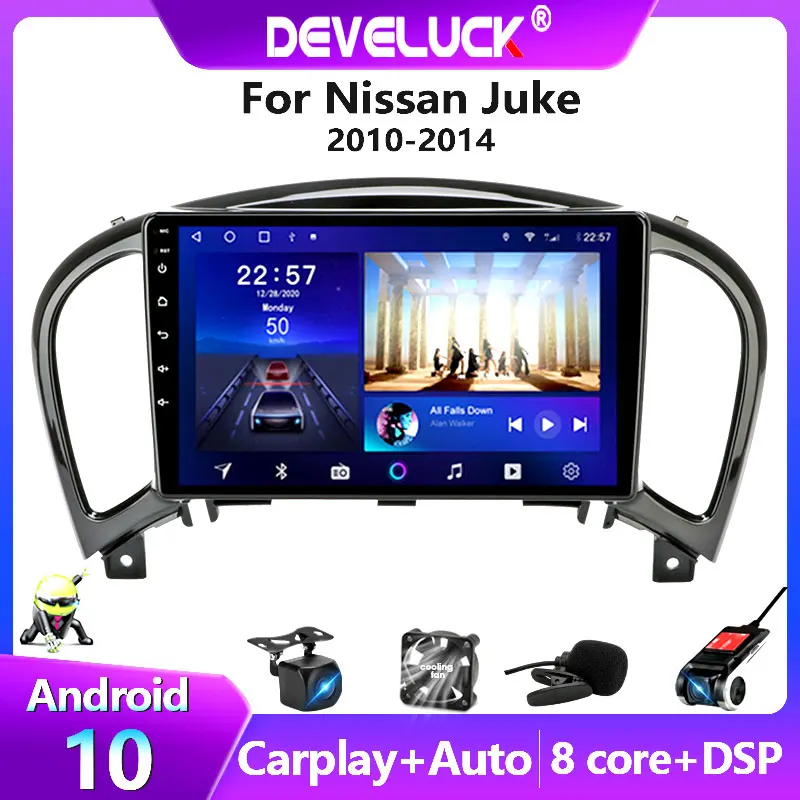 $79.92 Android 11 Car Radio For Nissan Juke YF15 2010-2014 2 din Multimedia Video Player GPS Navigation carplay auto DVD Stereo Screen