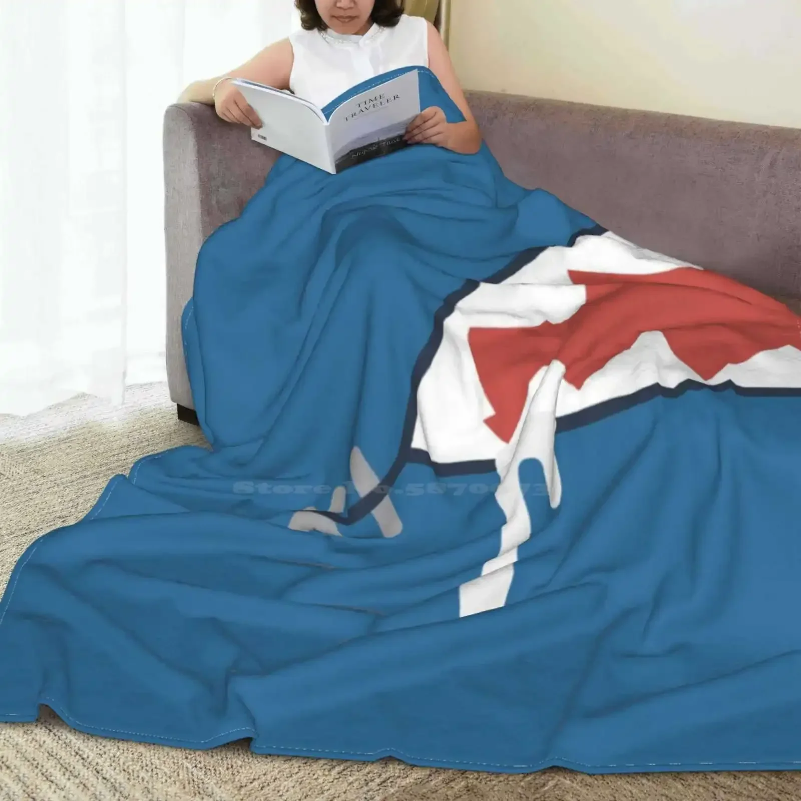 Лидер продаж комнатное фланелевое одеяло Gura Shark домашнее в стиле аниме