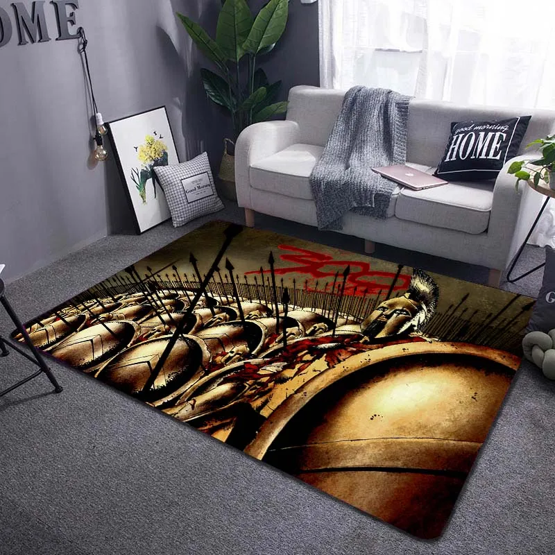 

Spartan 300 Wars Living Room Soft Bath Mats Room Decor Rugs Bedroom Door Mats Area Rugs for Extra Cushions