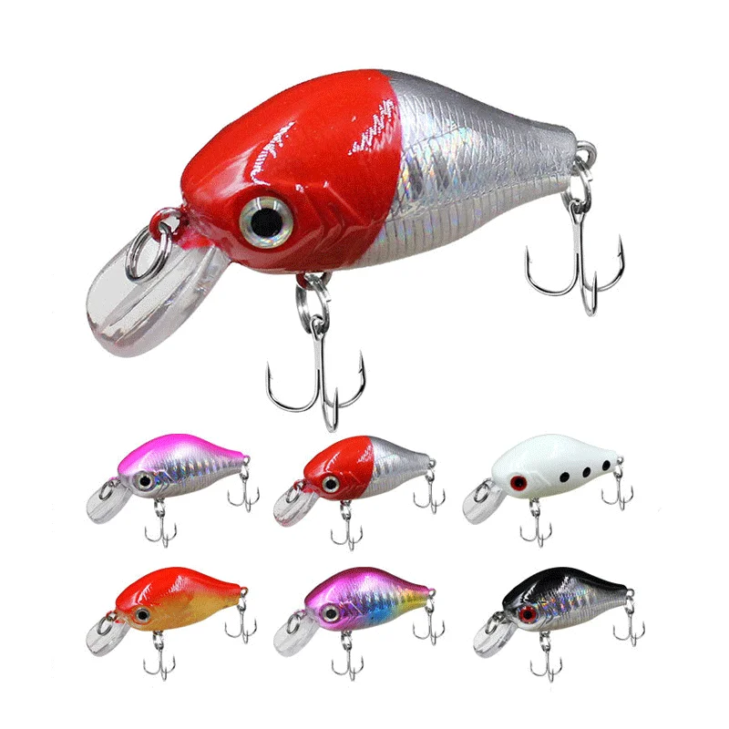 

Crankbait Lure Fishing Wobblers 6cm 8g Artificial Plastic Hard Bait Bass Pike Trout Crank Fishing Tackle