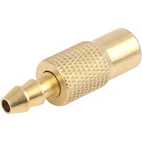 1 x car tire inflator valve connector clamp joint connector adapter car 6mm brass tire valve joint inflator pump valve brass