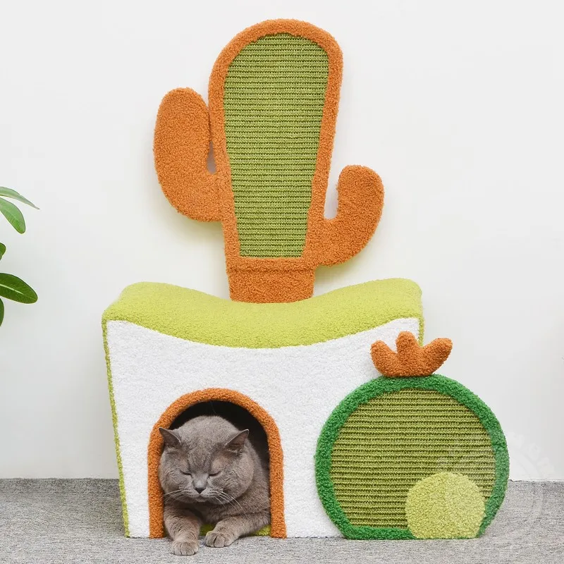 Пустынный кактус рамка для лазания кошек когтеточка игрушка кошачий домик