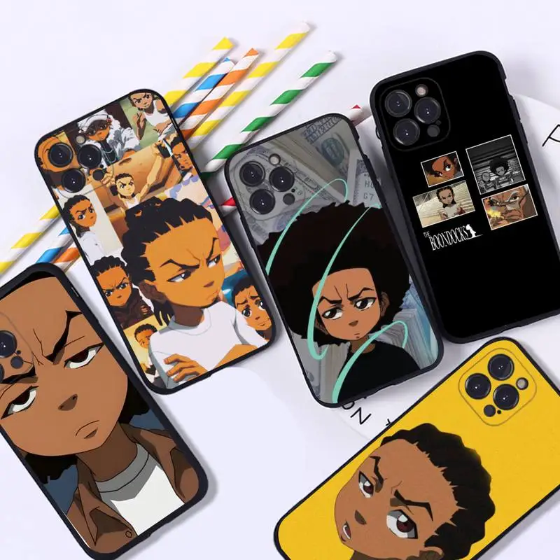 

Huey freeman boondocks Phone Case Silicone Soft for iphone 14 13 12 11 Pro Mini XS MAX 8 7 6 Plus X XS XR Cover