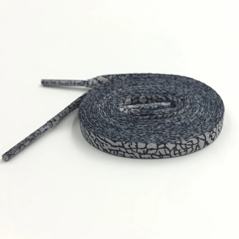 Weiou Popular Elephant Printed Shoelaces Plain Flat Burst Lines Shoe Lace Monolayer Sublimated Ribbons Decor Boot Laces Strings